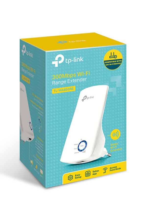 TP-LINK TL-WA850RE 300Mbps Universal WiFi Range Extender, Ver. 7.0