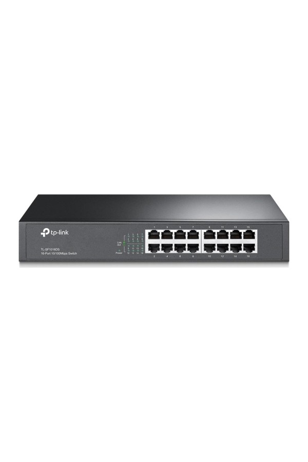 TP-LINK Switch SF1016DS 16 Ports 10/100Mbps Rackmount V4 (TL-SF1016DS) (TPTL-SF1016DS)