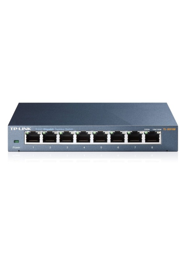 TP-LINK Switch V9 10/100/1000 Mbps 8 Ports (TL-SG108) (TPTL-SG108)