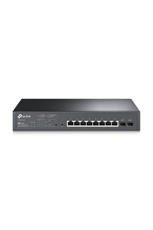 TP-Link JetStream 10-Port Gigabit Smart Switch with 8-Port PoE+ (TL-SG2210MP) (TPTL-SG2210MP)