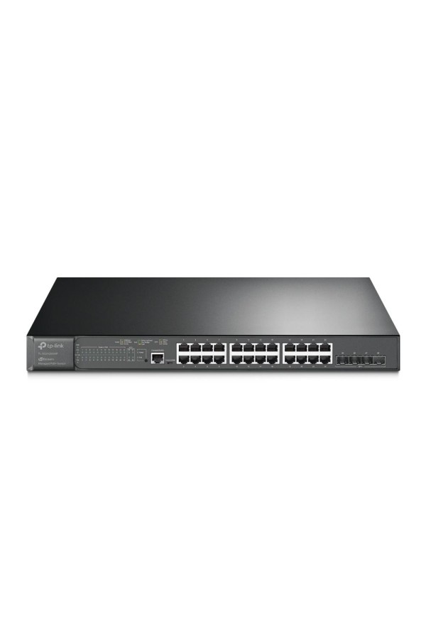 TP-Link JetStream 24-Port Gigabit and 4-Port 10GE SFP+ L2+ Managed Switch with 24-Port PoE+ (TL-SG3428XMP) (TPTL-SG3428XMP)