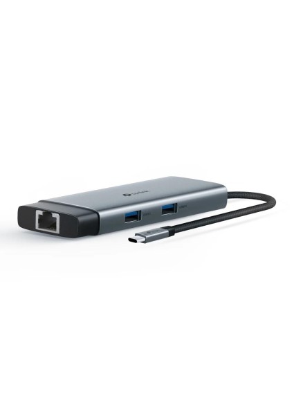 TP-LINK USB-C Docking Station with HDMI 4K PD Ethernet Gray (UH6120C) (TPUH6120C)