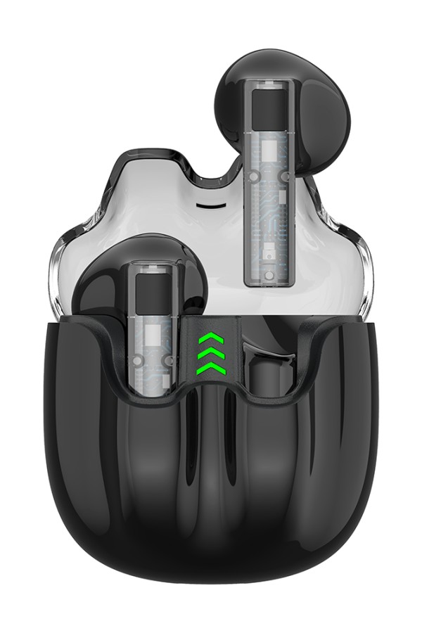 CELEBRAT earphones με θήκη φόρτισης TWS-W27, True Wireless, Φ13mm, μαύρα