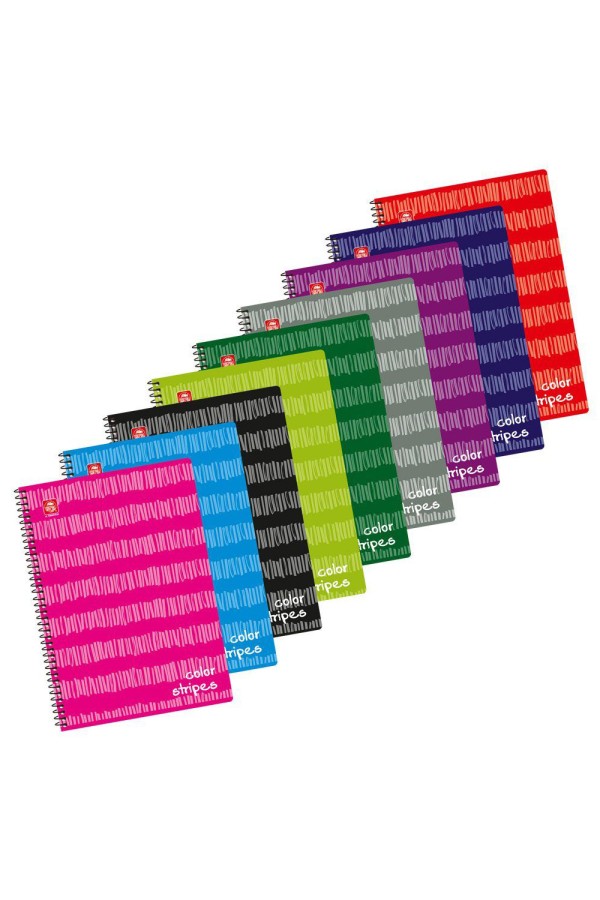 Typotrust Color Stripes Τετράδιο Σπιράλ A4 3 θεμάτων (4543-12) (TYP4543-12)