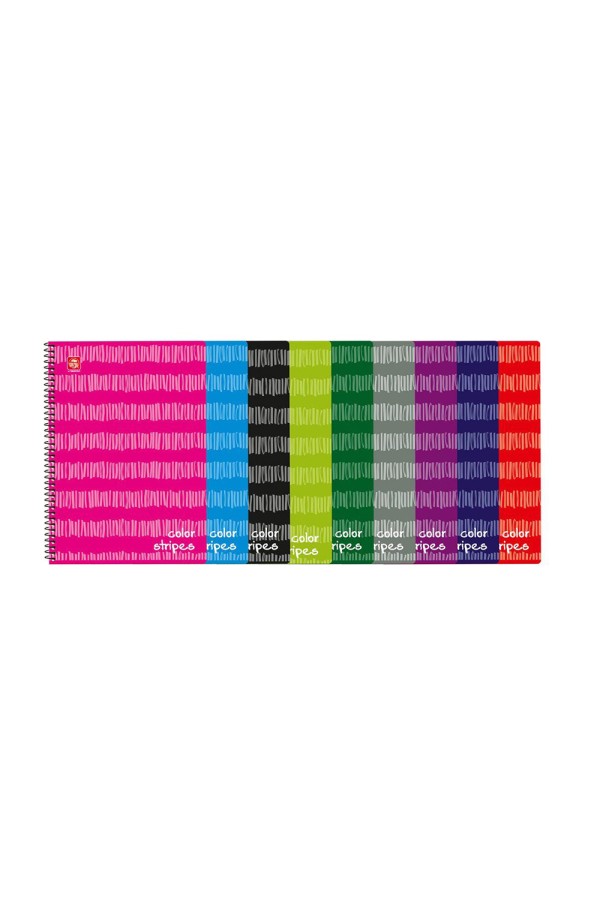 Typotrust Color Stripes Τετράδιο Σπιράλ A4 4 θεμάτων (4544-12) (TYP4544-12)