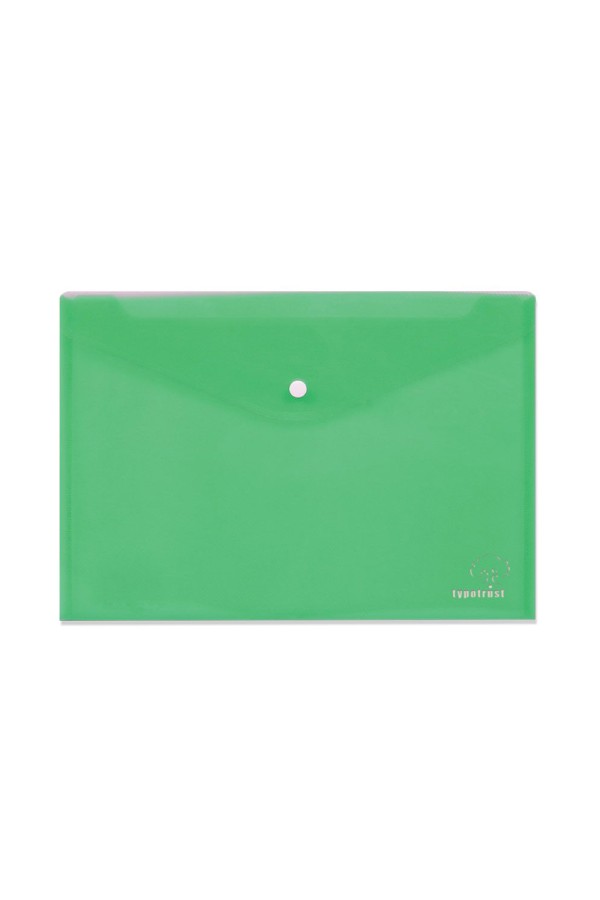 Typotrust Φάκελος με Κουμπί A4 Πράσινος (FP25004-04) (TYPFP25004-04)