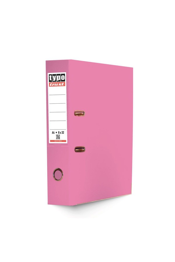 Typotrust Ροζ Κλασέρ από Χαρτόνι με Πλαστική Επένδυση 8/32 (KP832-09) (TYPKP832-09)