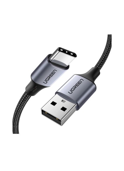 Ugreen Braided USB 2.0 Cable USB-C male - USB-A male Μαύρο 1.5m (60127) (UGR60127)