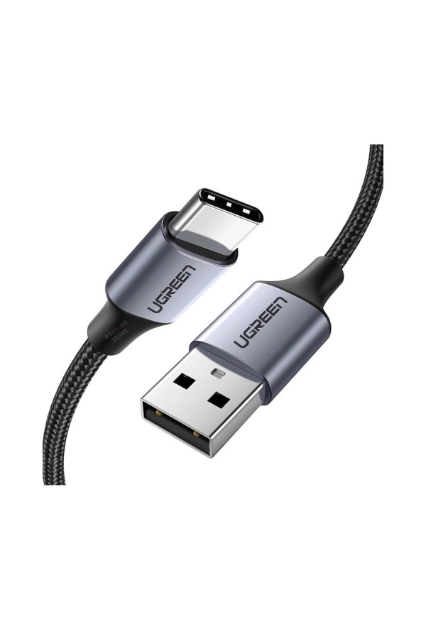 Ugreen Braided USB 2.0 Cable USB-C male - USB-A male Μαύρο 1.5m (60127) (UGR60127)