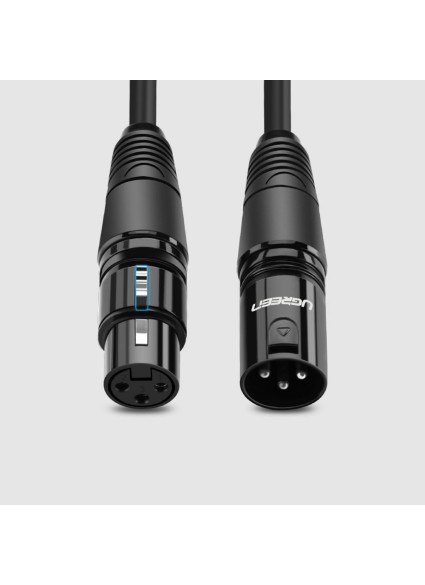 Ugreen Cable XLR female / XLR male - XLR female Μαύρο 1m (AV130) (UGRAV130)