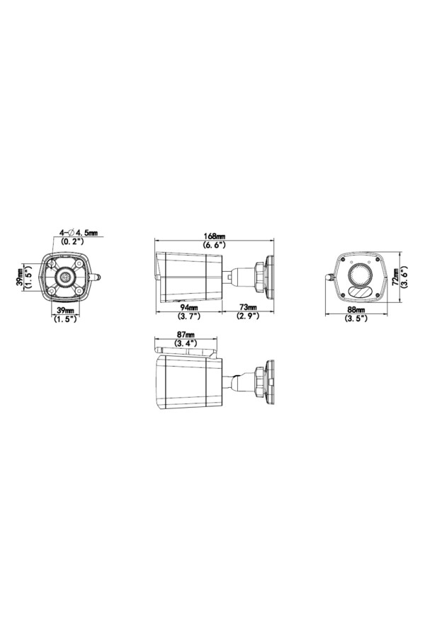 UNIARCH smart κάμερα UHO-B1R-M2F3, 2MP, WiFi, SD, IP67