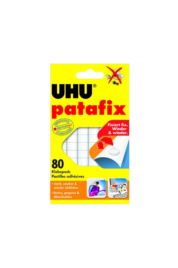 Patafix Glue Pads UHU Λευκό (80) (42620-5) (UHUPATAFIX)