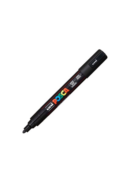 Uni-Ball Μαρκαδοροι Posca Pc-5M Medium Black (PC5MMBLK) (UNIPC5MMBLK)