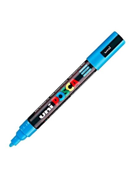 Uni-Ball Μαρκαδοροι Posca Pc-5M Medium Light Blue (PC5MMLBL) (UNIPC5MMLBL)