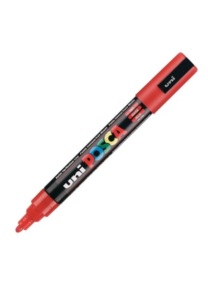 Uni-Ball Μαρκαδοροι Posca Pc-5M Medium Red (PC5MMR) (UNIPC5MMR)