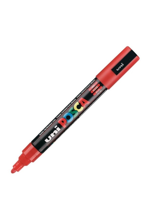 Uni-Ball Μαρκαδοροι Posca Pc-5M Medium Red (PC5MMR) (UNIPC5MMR)