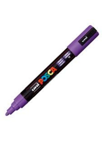 Uni-Ball Μαρκαδοροι Posca Pc-5M Medium Violet (PC5MMVI) (UNIPC5MMVI)