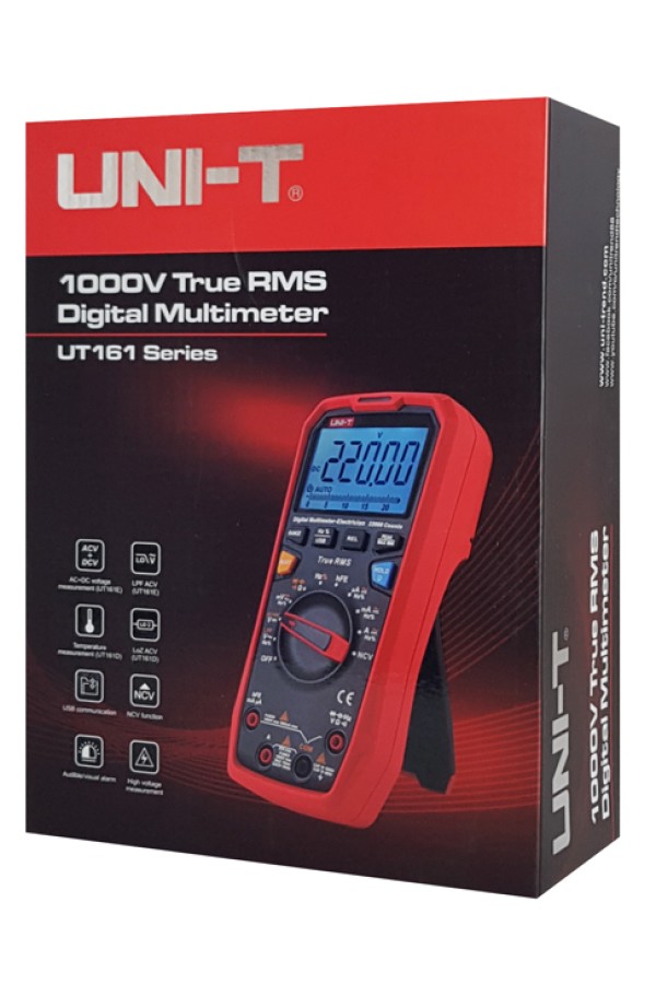 UNI-T ψηφιακό πολύμετρο UT161E, 1000V AC/DC, NCV, True RMS
