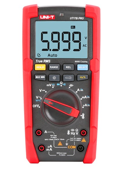 UNI-T ψηφιακό πολύμετρο UT17B-PRO, 1000V AC/DC, VFC, True RMS