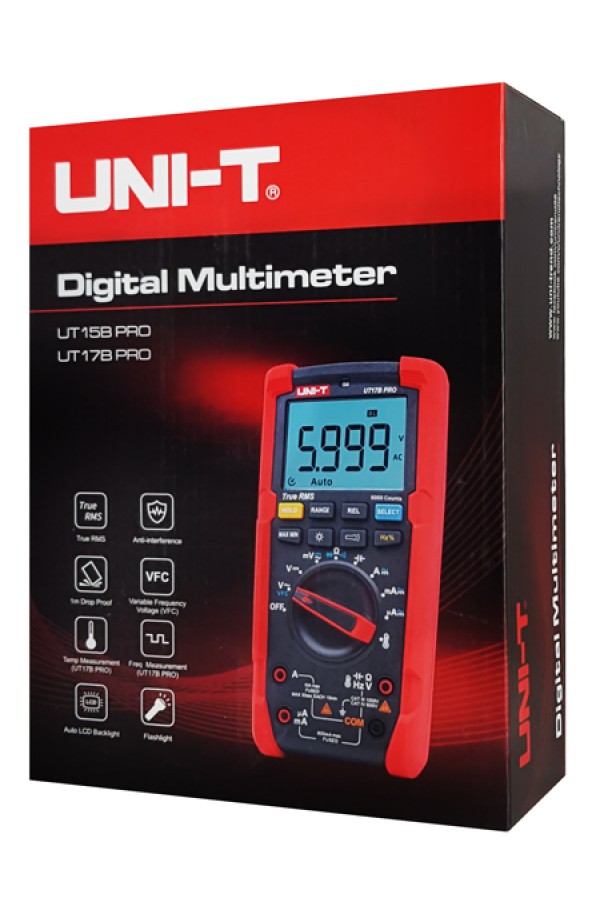 UNI-T ψηφιακό πολύμετρο UT17B-PRO, 1000V AC/DC, VFC, True RMS