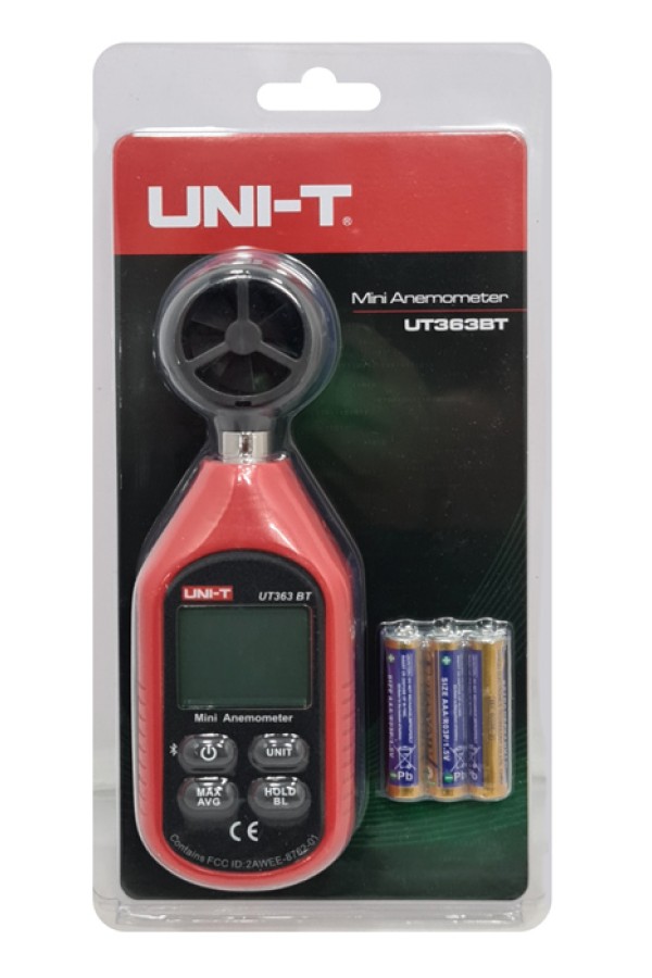 UNI-T ψηφιακό ανεμόμετρο UT363BT, 0-30m/s, Bluetooth