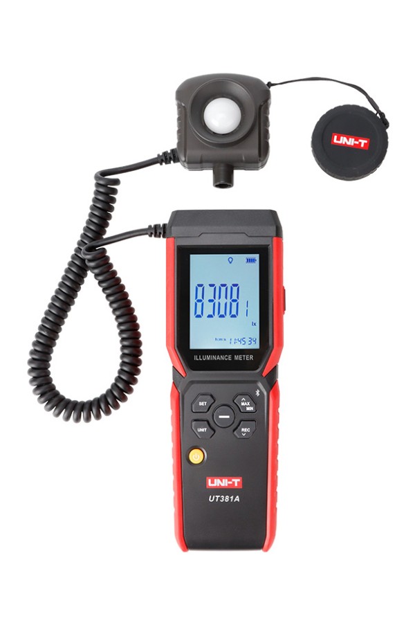 UNI-T ψηφιακό φωτόμετρο UT381A, εύρος μέτρησης έως 400000 Lux, Bluetooth