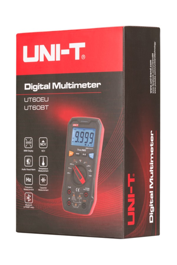 UNI-T ψηφιακό πολύμετρο UT60BT, 1000V AC/DC, NCV, Bluetooth, True RMS