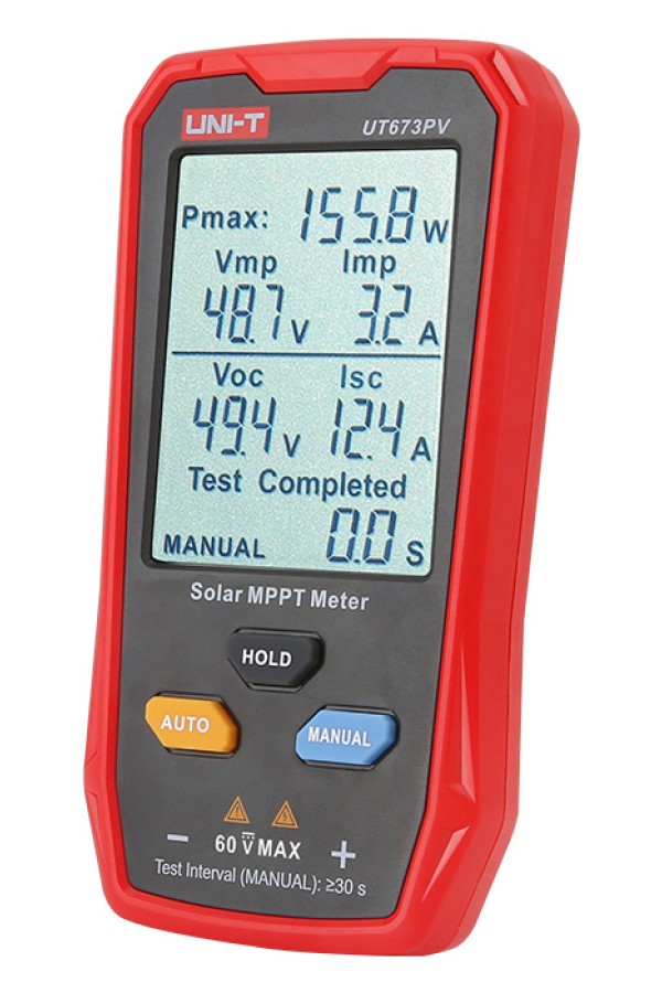 UNI-T tester φωτοβολταϊκών πάνελ UT673PV, 5~800W, 0~35A, 12~60V