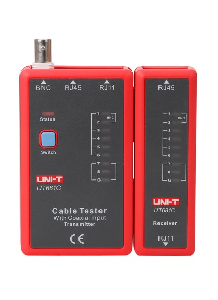 UNI-T tester καλωδίων δικτύου UT681C, RJ45/RJ11/BNC