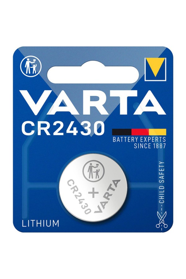 VARTA μπαταρία λιθίου CR2430, 3V, 1τμχ