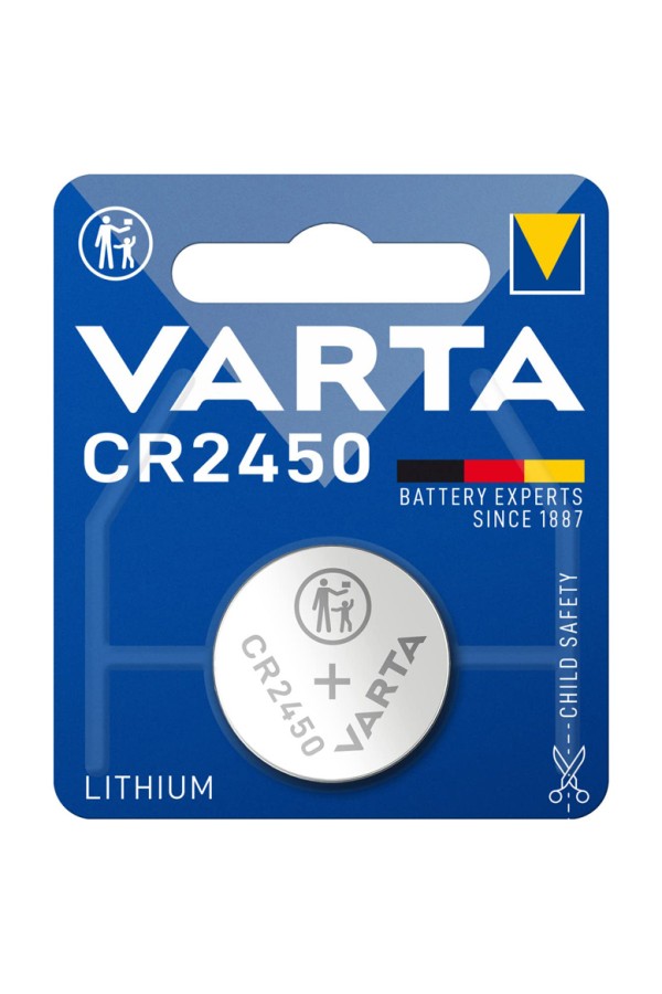 VARTA μπαταρία λιθίου CR2450, 3V, 1τμχ