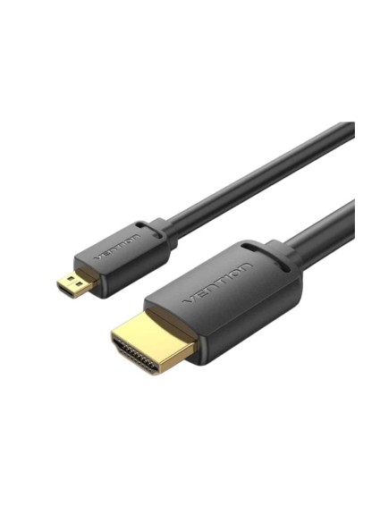 VENTION Micro HDMI to HDMI 4K HD Cable 1M Black (AGIBF) (VENAGIBF)