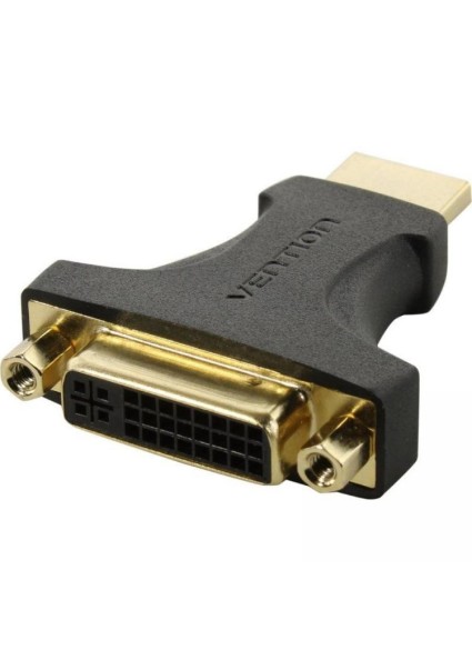 VENTION HDMI Male to DVI (24+5) Female Adapter Black (AIKB0) (VENAIKB0)