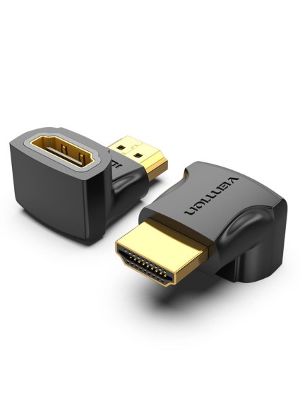 VENTION HDMI 90° Male to Female Adapter Black (AIOB0) (VENAIOB0)