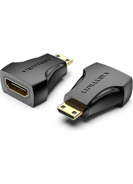 VENTION Mini HDMI Male to HDMI Female Adapter Black (AISB0) (VENAISB0)