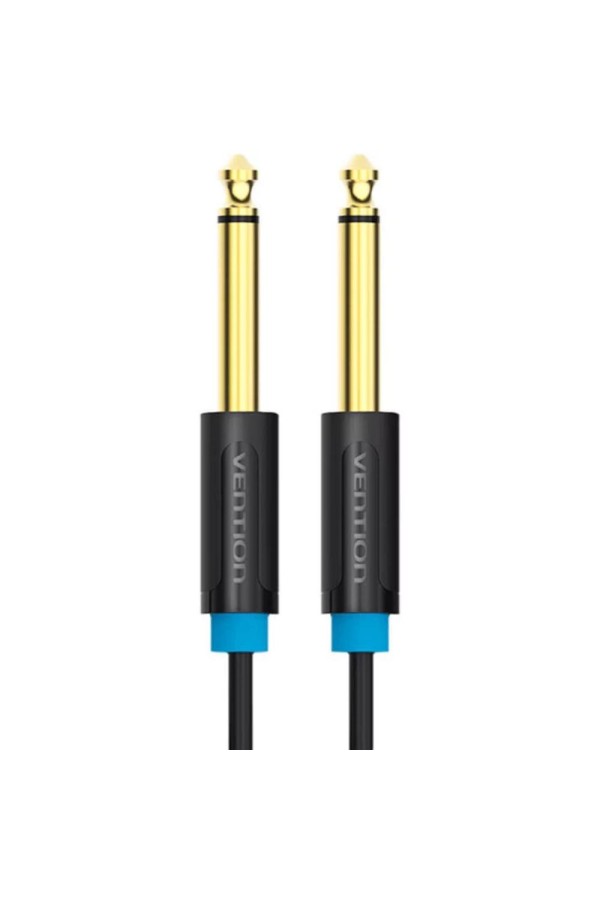 VENTION 6.5mm Male to Male Audio Cable 0.5M Black (BAABD) (VENBAABD)