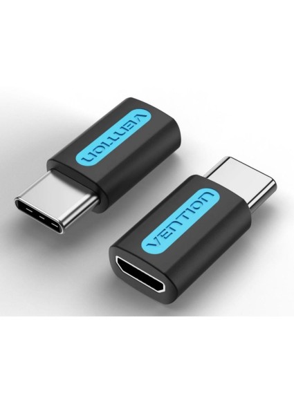 VENTION Type-C Male to Micro USB 2.0 B Female Adapter Black PVC Type (CDXB0) (VENCDXB0)