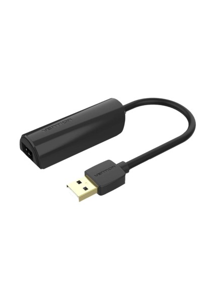 VENTION USB 2.0 to 100Mbps Ethernet Adapter ABS Type Black 0.15M (CEGBB) (VENCEGBB)