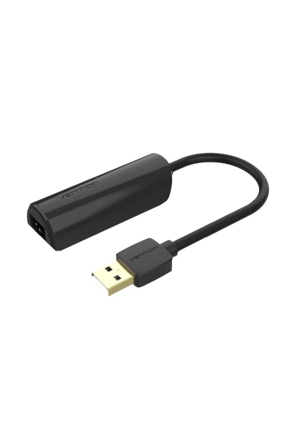 VENTION USB 2.0 to 100Mbps Ethernet Adapter ABS Type Black 0.15M (CEGBB) (VENCEGBB)