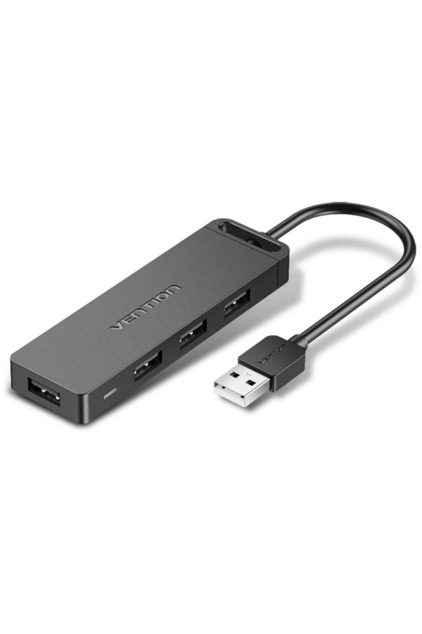 VENTION 4-Port USB 2.0 Hub with Power Supply 1M Black (CHMBF) (VENCHMBF)