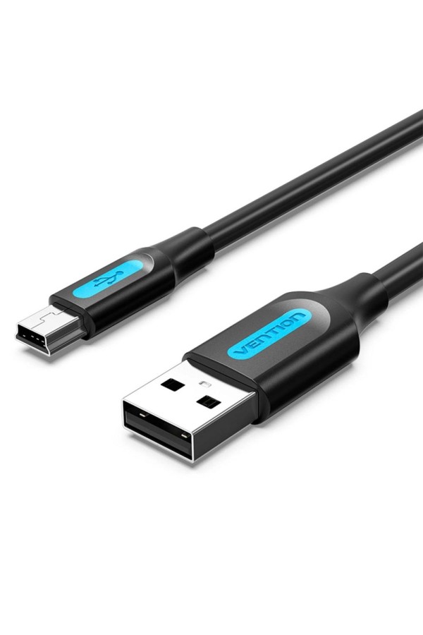VENTION USB 2.0 A Male to Mini-B Male Cable 0.5M Black PVC Type (COMBD) (VENCOMBD)
