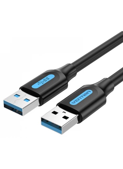 VENTION USB 3.0 A Male to A Male  Cable 0.5M Black PVC Type (CONBD) (VENCONBD)