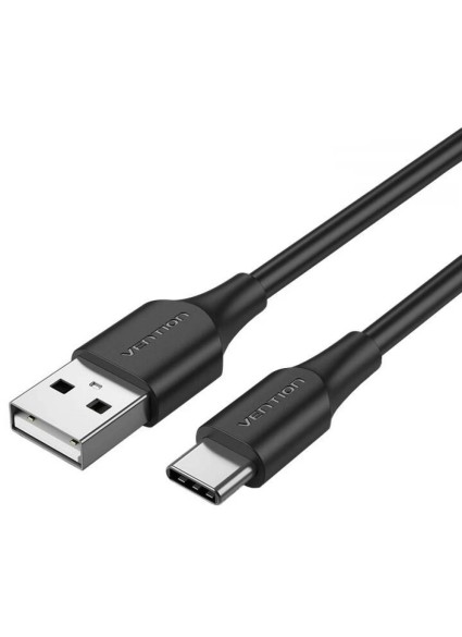 VENTION USB 2.0 A Male to Type-C Male 3A Cable 0.25M Black (CTHBC) (VENCTHBC)