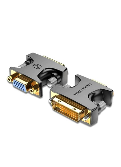 VENTION DVI Male to VGA Female Adapter Black (ECFB0) (VENECFB0)