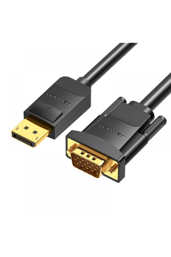 VENTION DisplayPort to VGA Cable 1.5M Black (HBLBG) (VENHBLBG)