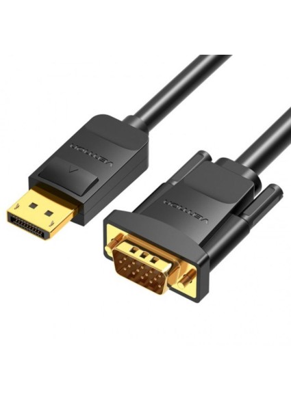 VENTION DisplayPort to VGA Cable 3M Black (HBLBI) (VENHBLBI)