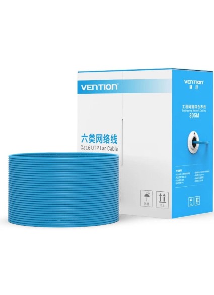 VENTION Cat.6 UTP Lan Cable Oxygen-Free Copper 305M Blue (IHBL305) (VENIHBL305)