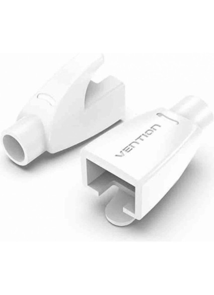 VENTION RJ45 Strain Relief Boots White PVC Type 100-Pack (IODW0-100) (VENIODW0-100)