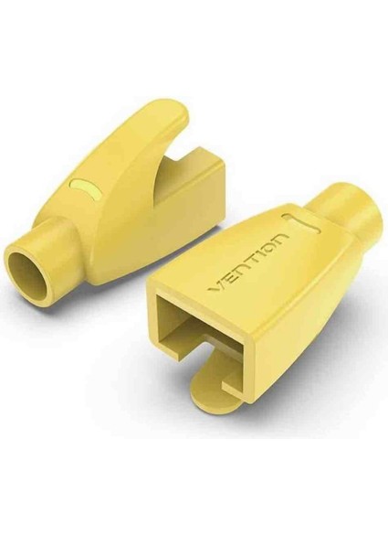 VENTION RJ45 Strain Relief Boots Yellow PVC Type 100-Pack (IODY0-100) (VENIODY0-100)