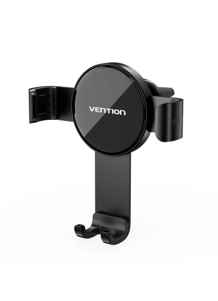 VENTION Auto-Clamping Car Phone Mount with Duckbill Clip Black Disc Type (KCGB0) (VENKCGB0)